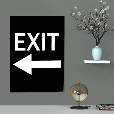 پوستر سیلک EXIT