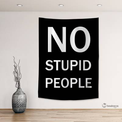 بک دراپ NO STUPID PEOPLE