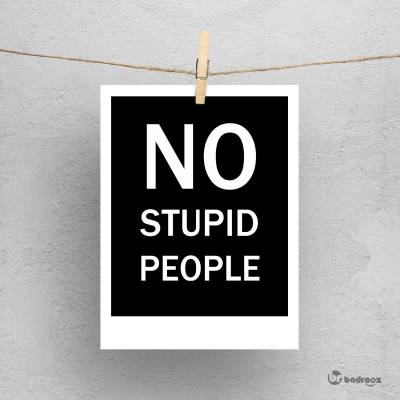 پولاروید NO STUPID PEOPLE