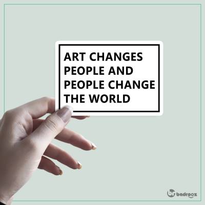 استیکر art change people