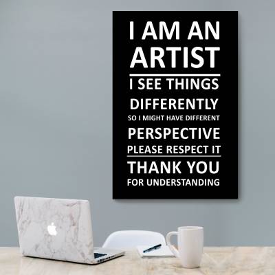 شاسی  I AM AN ARTIST I SEE THINGS DIFFERENTLY