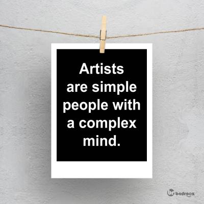 پولاروید artists are simple people with a complex mind.