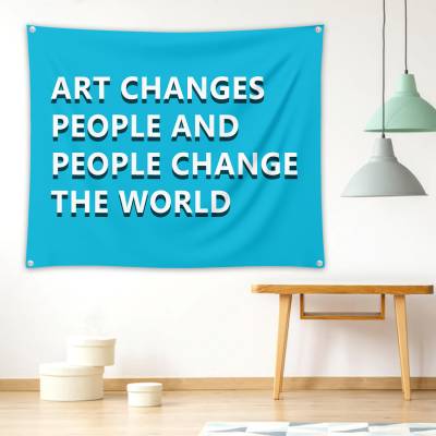 دراپ بنر art change people