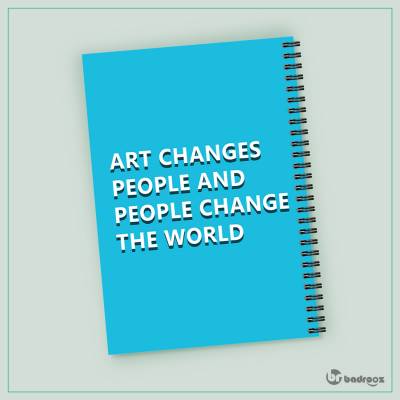 دفتر یادداشت art change people