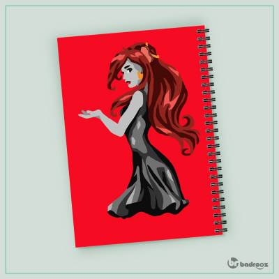 دفتر یادداشت Red girl