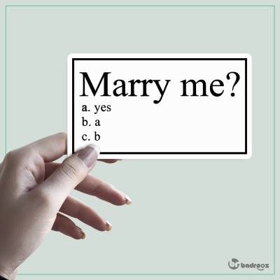 استیکر marry me