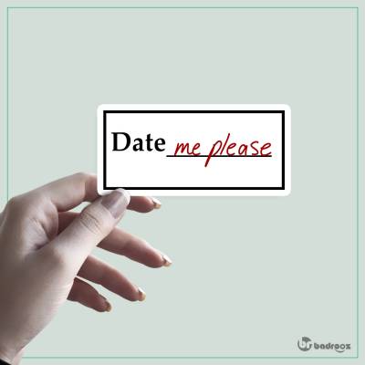 استیکر Date Me please