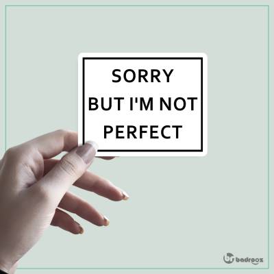 استیکر sorry but im not perfect