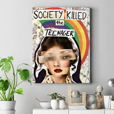 تابلو کنواس SOCIETY KILLED the TEENAGER