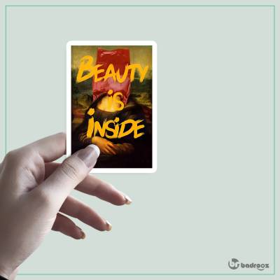 استیکر BEAUTY IS INSIDE