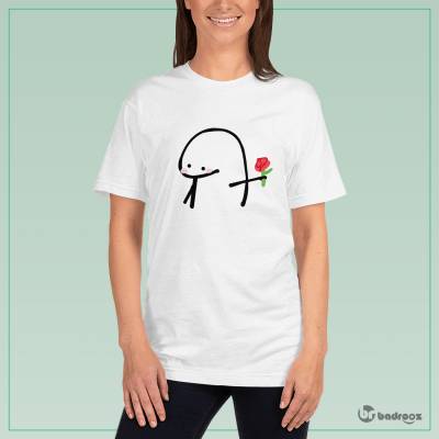 تی شرت زنانه میقولی با گل