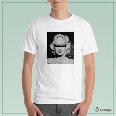 تی شرت مردانه marilyn monroe fuck society