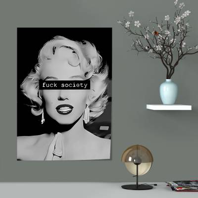 پوستر سیلک marilyn monroe fuck society