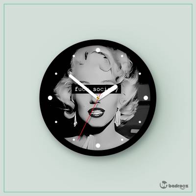 ساعت دیواری  marilyn monroe fuck society