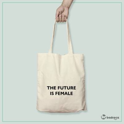 کیف خرید کتان THE FUTURE IS FEMALE