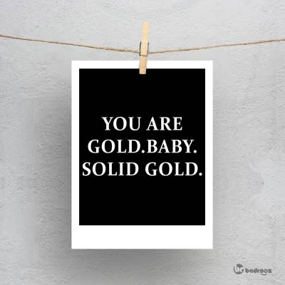 پولاروید YOU ARE GOLD. BABY. SOLID GOLD
