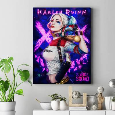 تابلو کنواس harley quinn FANART