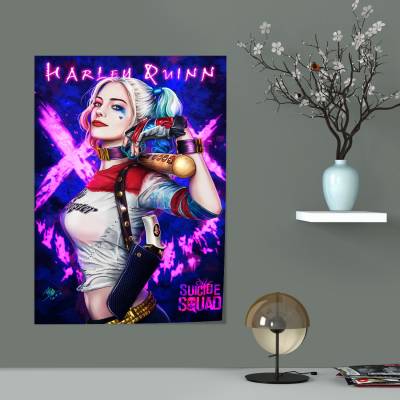 پوستر سیلک harley quinn FANART