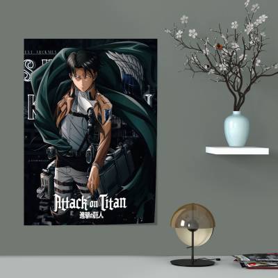 پوستر سیلک Attack on Titan levi 3