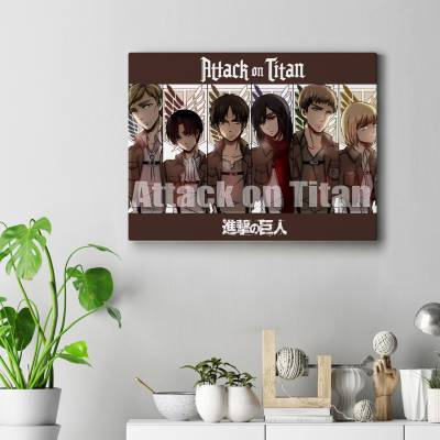 تابلو کنواس attack on titan 19