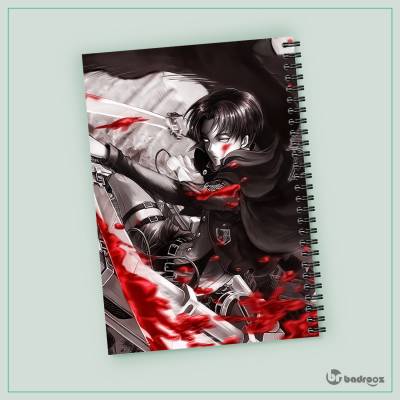 دفتر یادداشت Attack on Titan levi 4