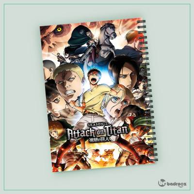 دفتر یادداشت attack on titan 23