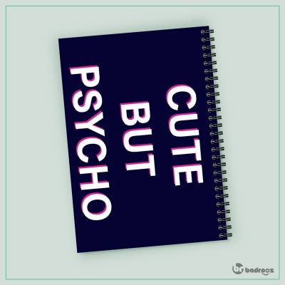 دفتر یادداشت cute but psycho pink