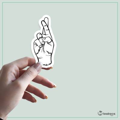 استیکر wednesday thing finger