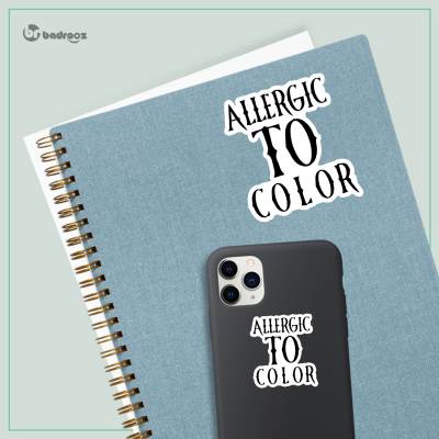 استیکر wednesday allergic to color