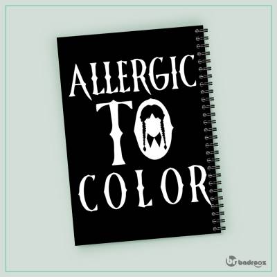 دفتر یادداشت wednesday allergic to color