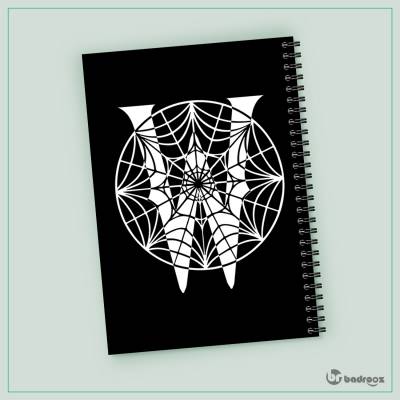 دفتر یادداشت wednesday spide logo