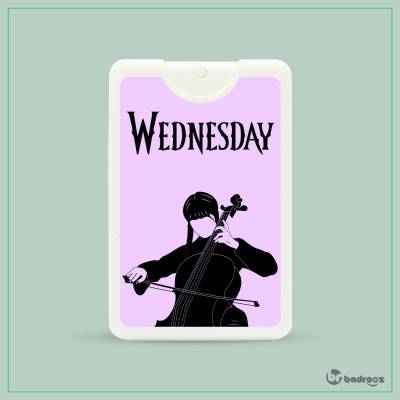عطرجیبی wednesday cello illustration