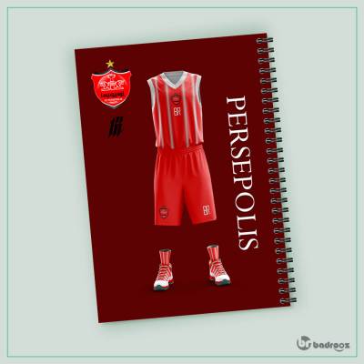 دفتر یادداشت لباس بسکتبال پرسپولیس