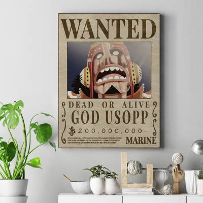 تابلو کنواس One piece - God Usopp