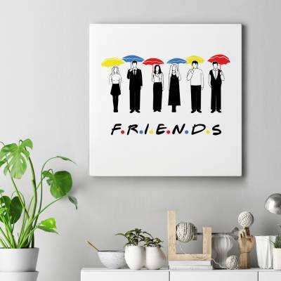 تابلو کنواس مربع Friends(دوستان)