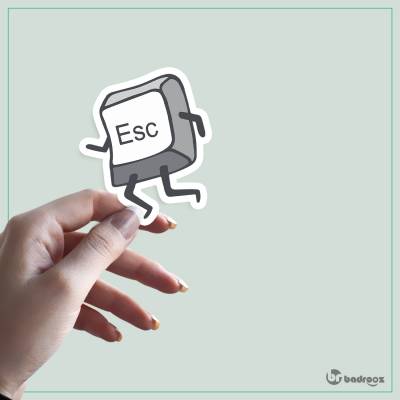 استیکر escaping esc