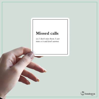 استیکر missed calls