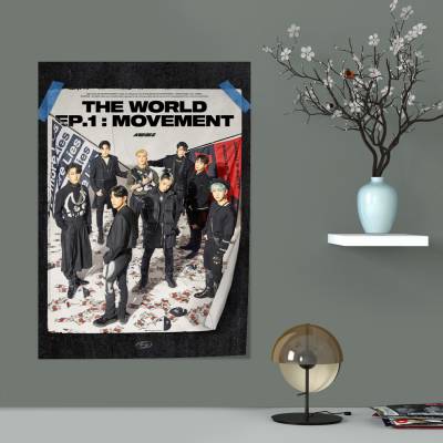 پوستر سیلک ateez the world