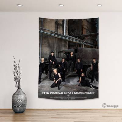 بک دراپ ateez the world 2
