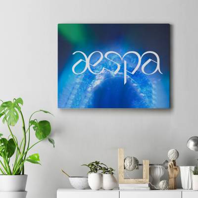 تابلو کنواس aespa logo 2