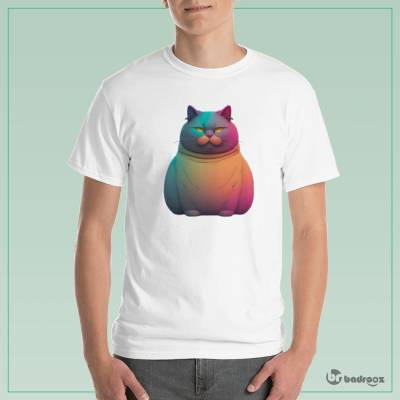 تی شرت مردانه گربه چاق ۱