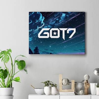تابلو کنواس got7 logo 2