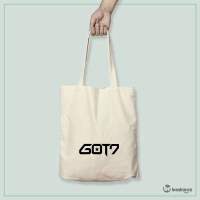 کیف خرید کتان GOT7 logo 3