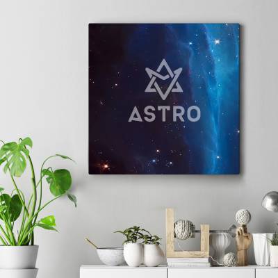 تابلو کنواس مربع ASTRO logo