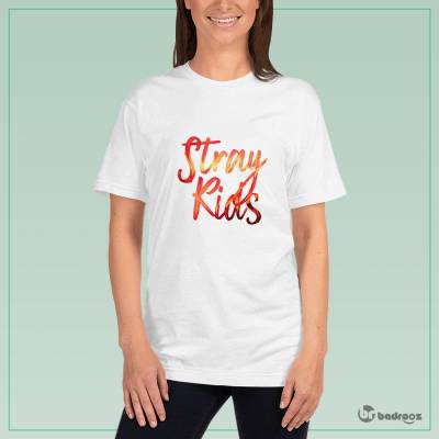 تی شرت زنانه stray kids logo 3