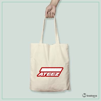 کیف خرید کتان ateez logo
