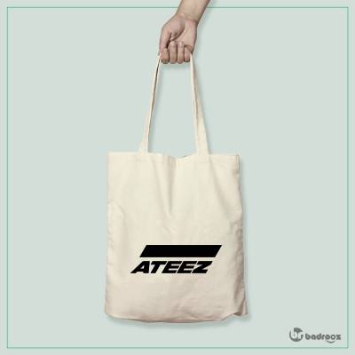 کیف خرید کتان ateez logo 2