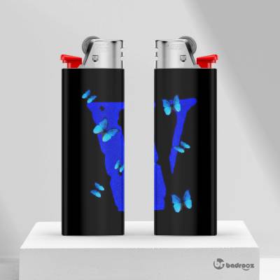 فندک Velone Butterfly Blue
