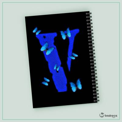 دفتر یادداشت Velone Butterfly Blue