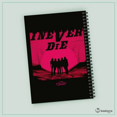 دفتر یادداشت gidle i never die poster